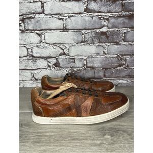 Bed Stu Muller Brown Leather Low Top Casual Lace Up Shoes Men’s Sz 8.5M US/42EU